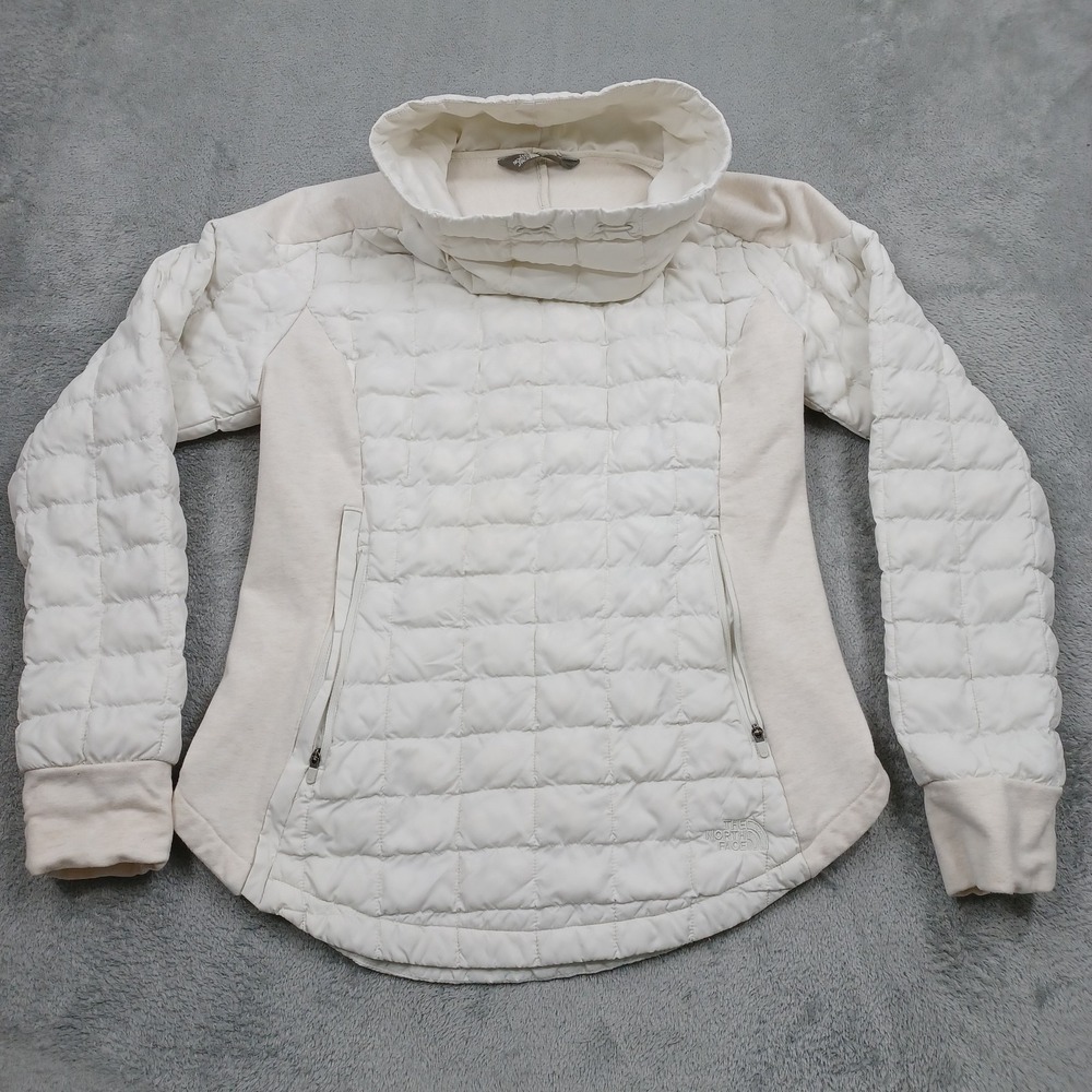 North Face Sweater Womens Medium Beige Pullover Lightweight Outdoor Casual